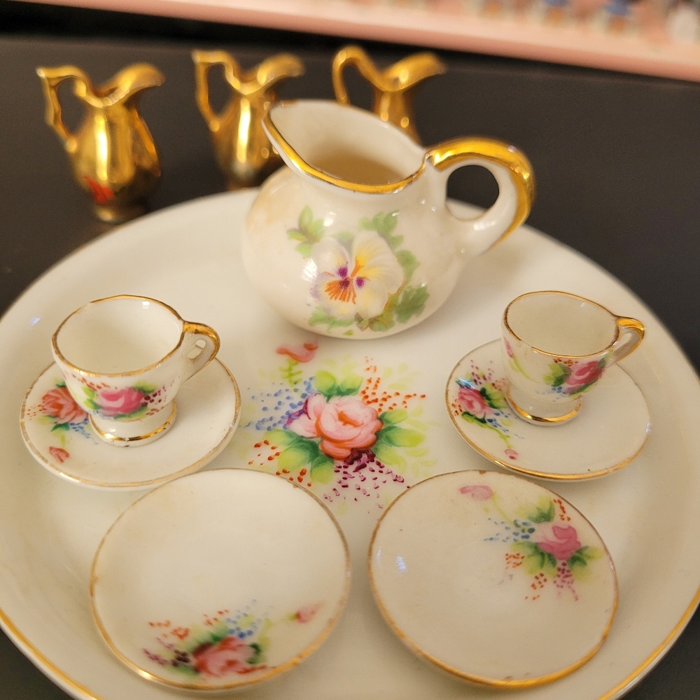Miniature Tea China Set Made In Japan - Picture 3 of 4